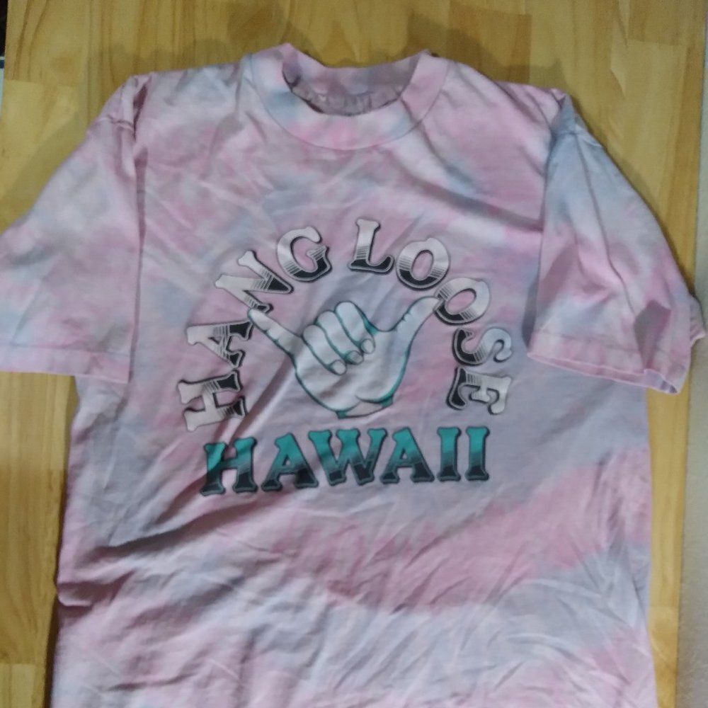 Vintage Hang Loose Hawaii Logo Tie Dye T-Shirt